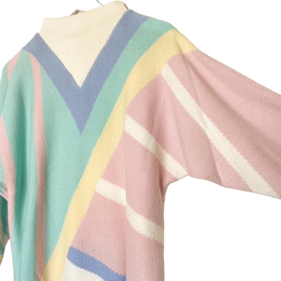 Herman’s Vintage Mock Neck Sweater 80’s - Picture 2 of 4